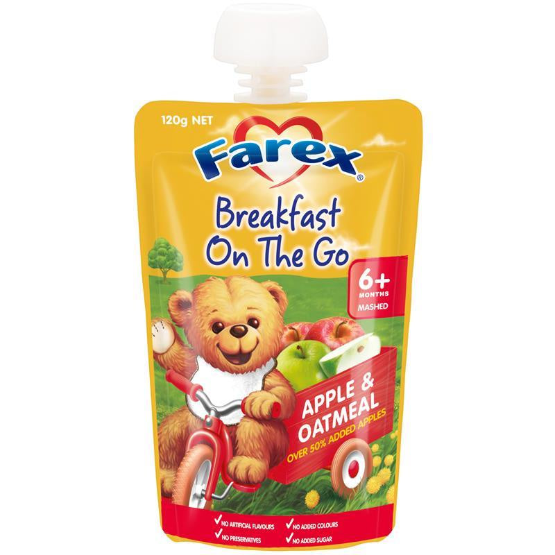 Farex Breakfast on the Go Apple & Oatmeal 120G