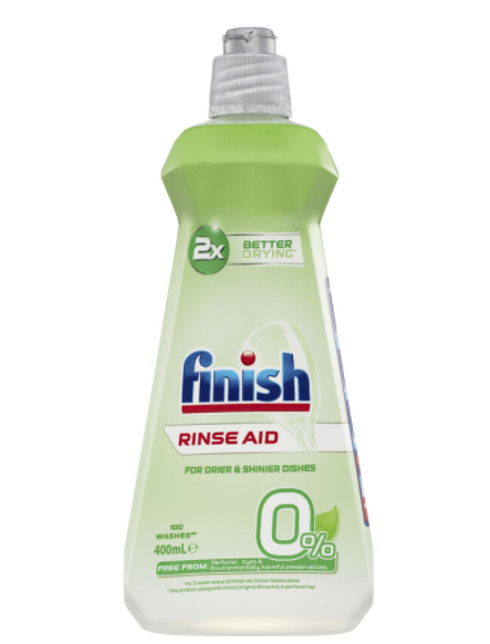 Finish 0% Rinse Aid 400Ml