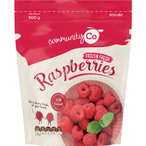 Community & Co Frozen Raspberries 500g