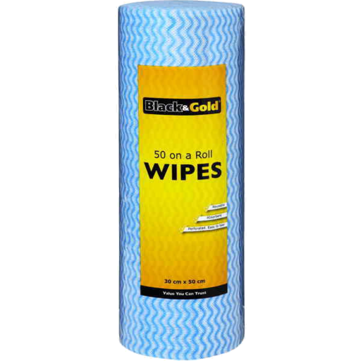 Black & Gold Household Wipes Roll 50S