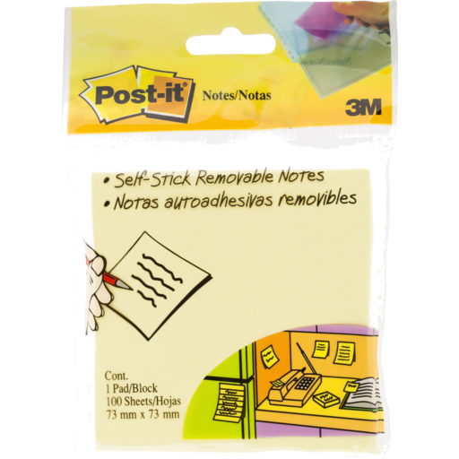 Post It Standard Yellow Notes 100S