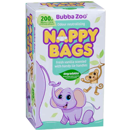 Bubbazoo Nappy Bags 200pk