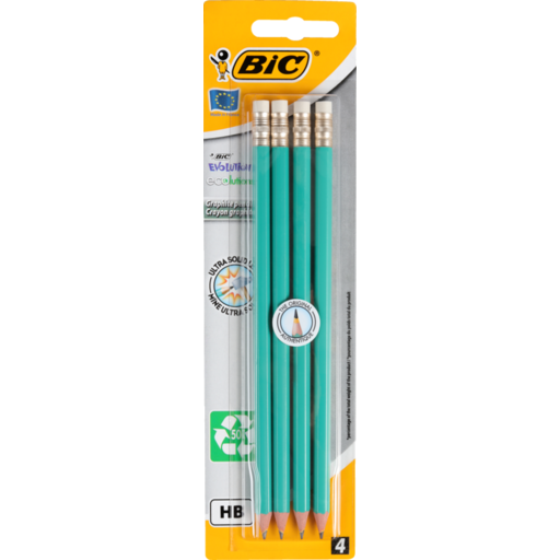 Bic Pencil Evo W/Eraser BP/4