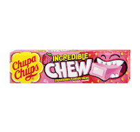 Chupa chups incredible chew confectionery strawberry 45g