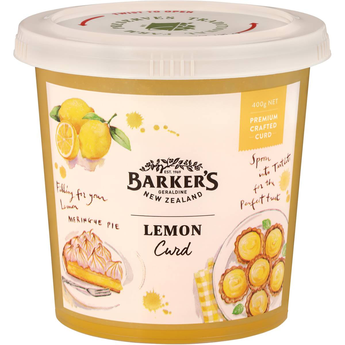 Barkers Lemon Curd 400G