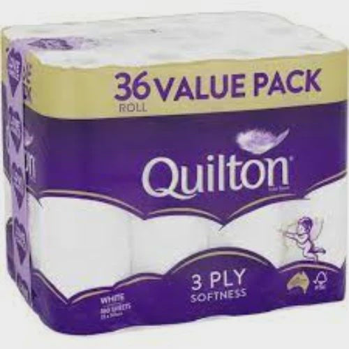 Quilton 3Ply White 36 Pack