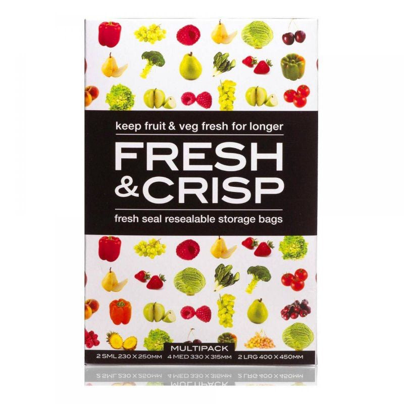 Fresh And Crisp Vegetable Storage Bags 8Pk