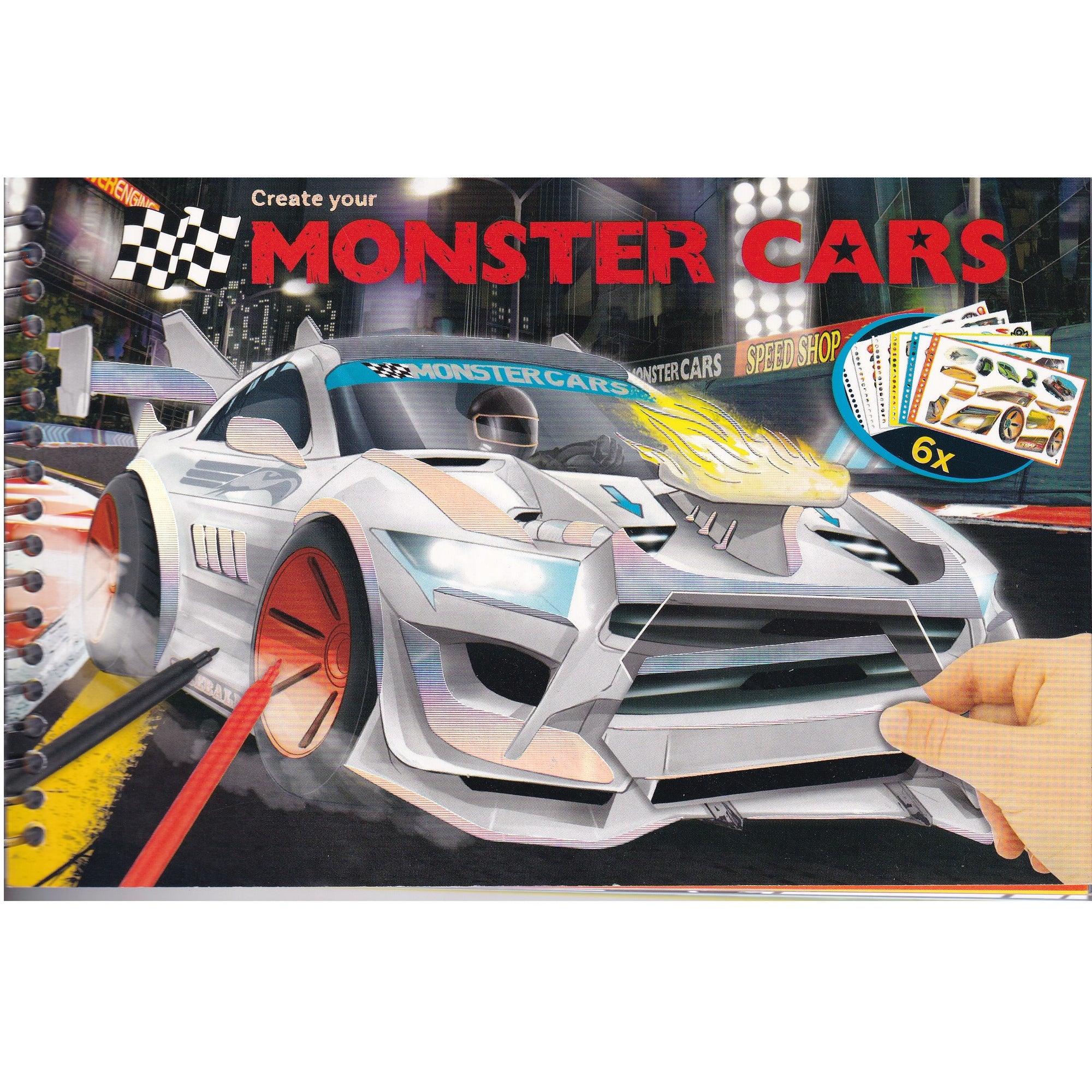 Create your Monster Cars Sticker Book