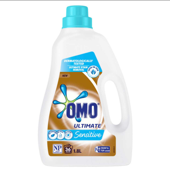 Omo Ultimate Liquid Sensitive Front and Top Loader 2L