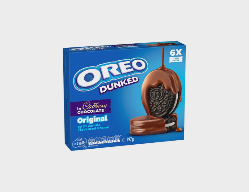 Oreo Original Dunked Cadbury Cookies 197g