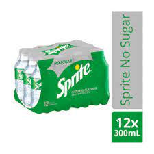 Sprite No Sugar 12 x 300ml bottles