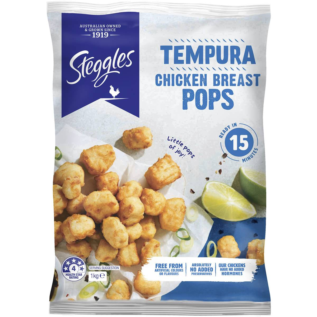 Steggles Tempura Chicken Breast Pops 1kg