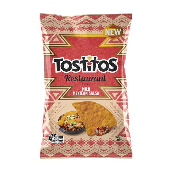 Tostitos Mild Mexican Salsa Corn Chips 165G
