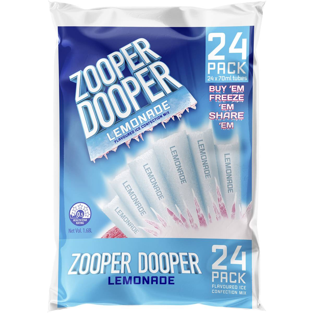 Zooper Dooper Ice Lemonade 24Pk